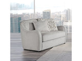 Mahler Beige Linen Armchair - Ornate Home