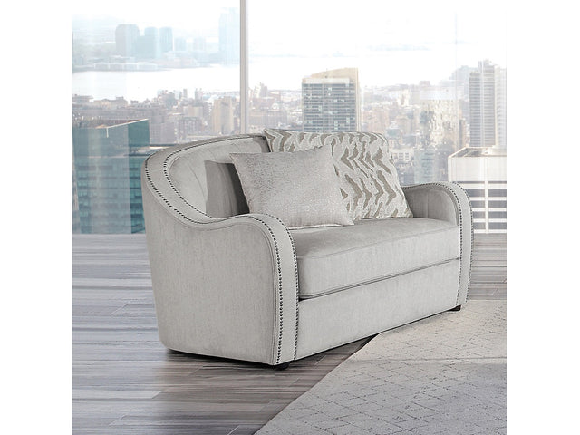 Mahler Beige Linen Armchair - Ornate Home