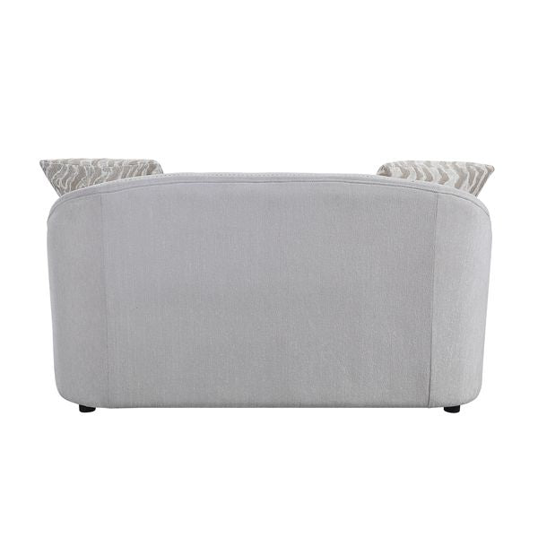 Mahler Beige Linen Loveseat - Ornate Home