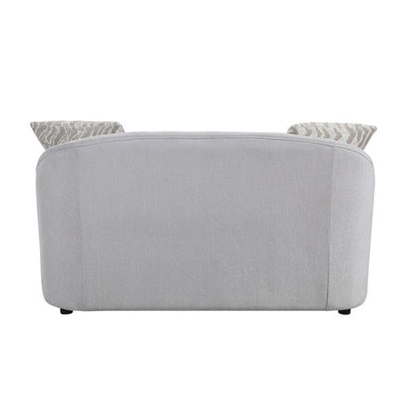Mahler Beige Linen Loveseat - Ornate Home
