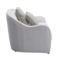 Mahler Beige Linen Loveseat - Ornate Home