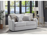 Mahler Beige Linen Loveseat - Ornate Home