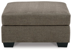 Mahoney Chocolate 2-Piece Sleeper Sectional and Ottoman - Ornate Home