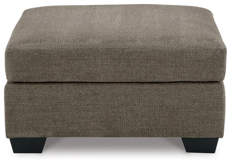 Mahoney Chocolate 2-Piece Sleeper Sectional and Ottoman - Ornate Home