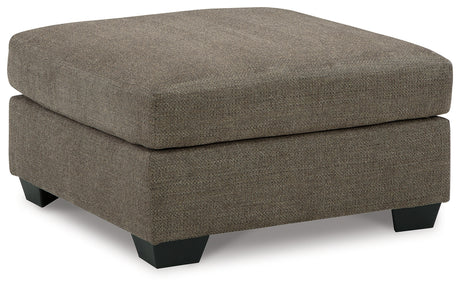 Mahoney Chocolate 2-Piece Sleeper Sectional and Ottoman - Ornate Home
