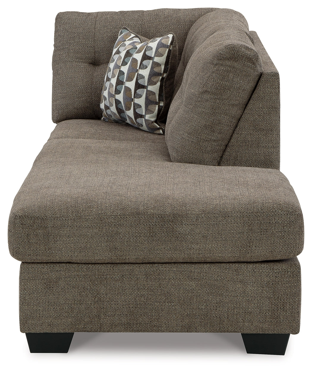 Mahoney Chocolate 2-Piece Sleeper Sectional and Ottoman - Ornate Home