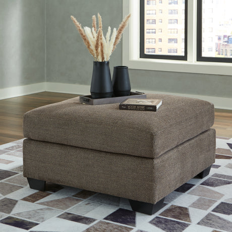 Mahoney Chocolate 2-Piece Sleeper Sectional and Ottoman - Ornate Home