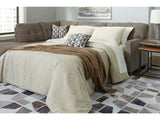 Mahoney Chocolate 2pc Sectional Full Sleeper Sofa w/ LAF Chaise (Online Special Price) - Ornate Home