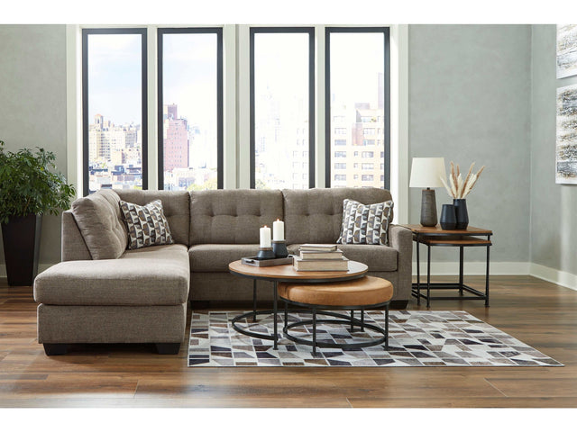 Mahoney Chocolate 2pc Sectional Sofa w/ LAF Chaise (Online Special Price) - Ornate Home