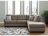 Mahoney Chocolate 2pc Sectional Sofa w/ RAF Chaise (Online Special Price) - Ornate Home