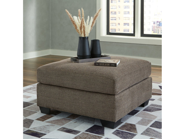 Mahoney Chocolate Oversized Accent Ottoman (Online Special Price) - Ornate Home