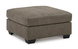 Mahoney Chocolate Oversized Accent Ottoman (Online Special Price) - Ornate Home
