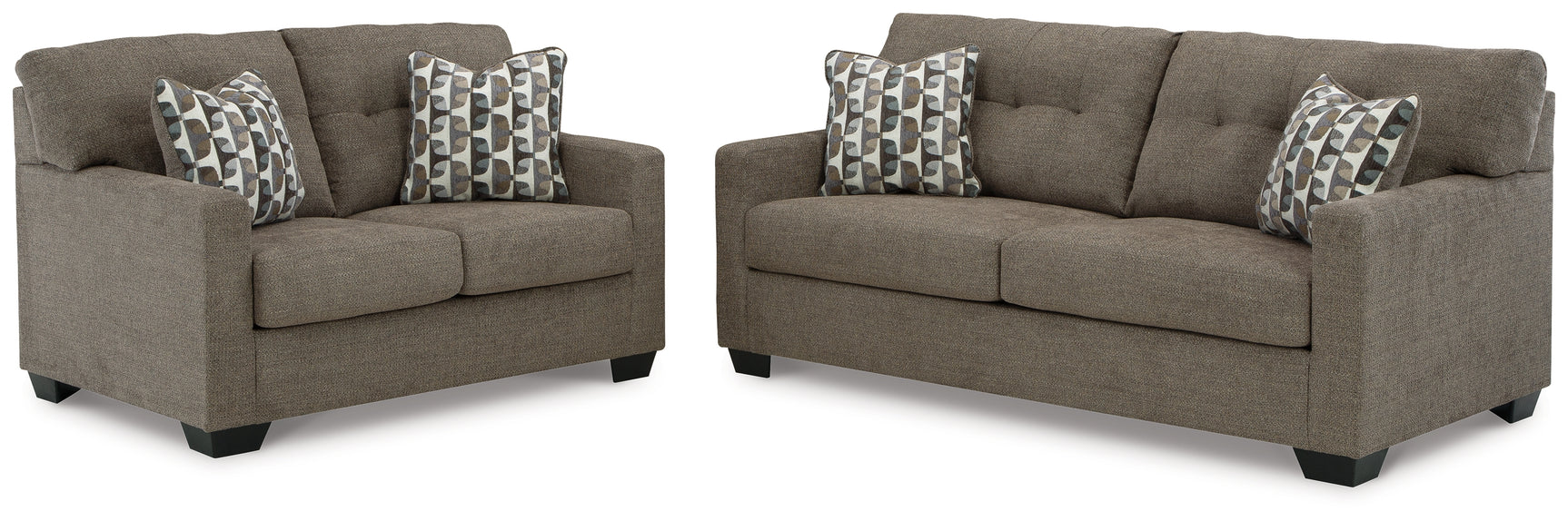 Mahoney Chocolate Sofa and Loveseat - Ornate Home