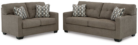 Mahoney Chocolate Sofa and Loveseat - Ornate Home