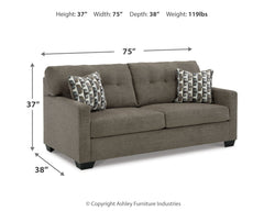 Mahoney Chocolate Sofa and Loveseat - Ornate Home