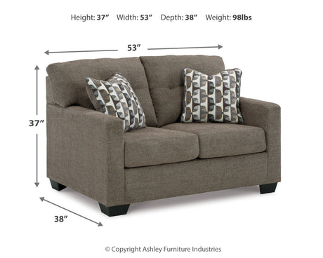 Mahoney Chocolate Sofa and Loveseat - Ornate Home
