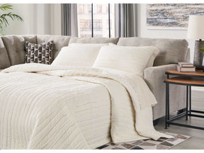 Mahoney Pebble 2pc Sectional Full Sleeper Sofa w/ LAF Chaise (Online Special Price) - Ornate Home