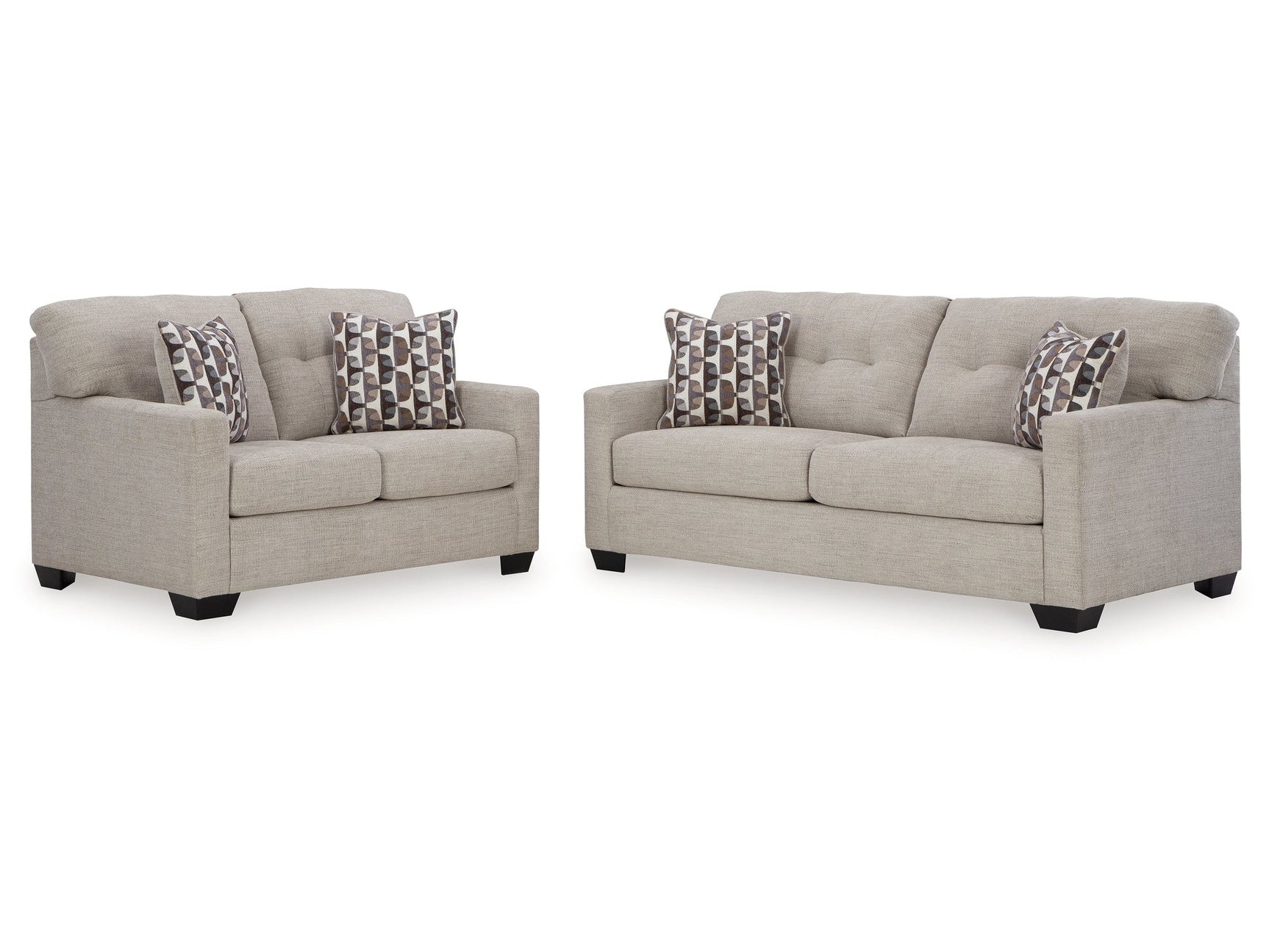 Mahoney Pebble Full Sofa Sleeper and Loveseat (Online Special Price) - Ornate Home