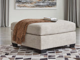 Mahoney Pebble Oversized Accent Ottoman (Online Special Price) - Ornate Home