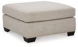 Mahoney Pebble Oversized Accent Ottoman (Online Special Price) - Ornate Home