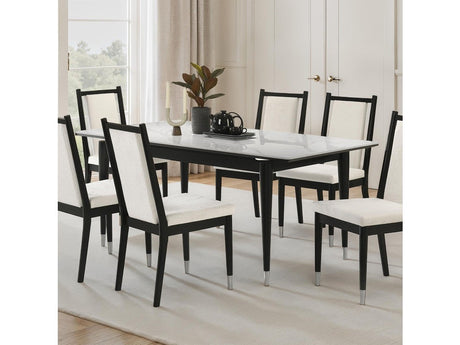 Maidstone Black/White Dining Table - Ornate Home