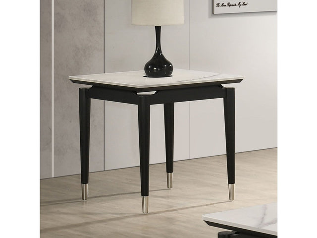 Maidstone Black/White End Table - Ornate Home