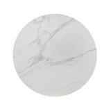 Maidstone Black/White Round Dining Table - Ornate Home