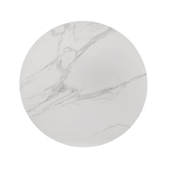 Maidstone Black/White Round Dining Table - Ornate Home