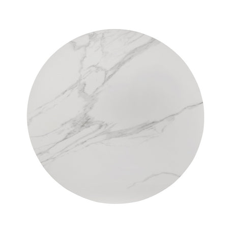 Maidstone Black/White Round Dining Table - Ornate Home