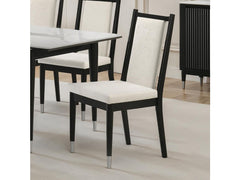 Maidstone Black/White Side Chair (Set of 2) - Ornate Home