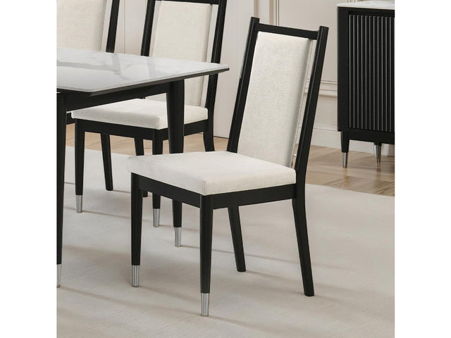 Maidstone Black/White Side Chair (Set of 2) - Ornate Home