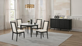 Maidstone Black/White Side Chair (Set of 2) - Ornate Home