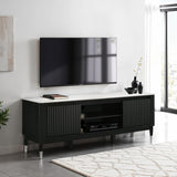 Maidstone Black/White Tv Console - Ornate Home