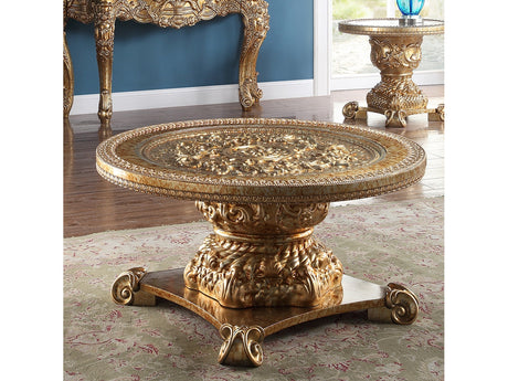 Maidstone Metallic Gold Coffee Table  / HD-328G - Ornate Home