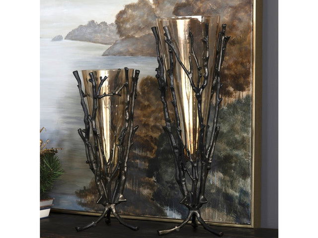 Mailie Bronze Vase Set - Ornate Home