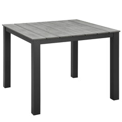 Maine Brown/Gray 3 Piece Outdoor Patio Dining Set - 39.5x83.5" - Ornate Home