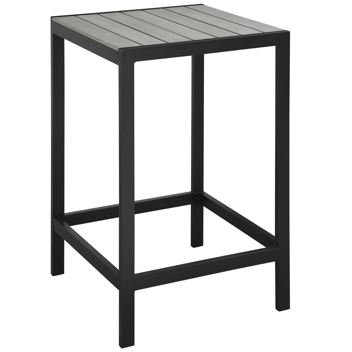 Maine Brown/Gray Outdoor Patio Bar Table - Ornate Home