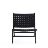 Maintenon Leatherette Accent Chair in Black (set of 2) - Ornate Home