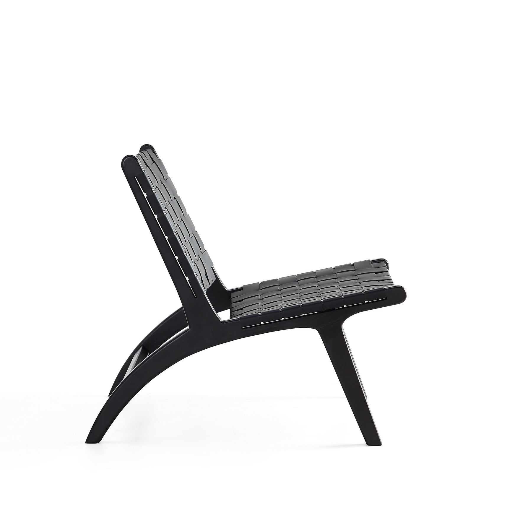 Maintenon Leatherette Accent Chair in Black (set of 2) - Ornate Home