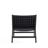 Maintenon Leatherette Accent Chair in Black (set of 2) - Ornate Home