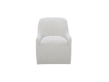 Maisie Flecked Oat Rolling Dining Chair - Ornate Home