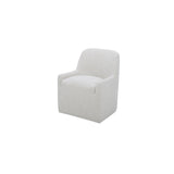 Maisie Flecked Oat Rolling Dining Chair - Ornate Home