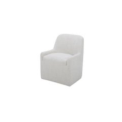 Maisie Flecked Oat Rolling Dining Chair - Ornate Home