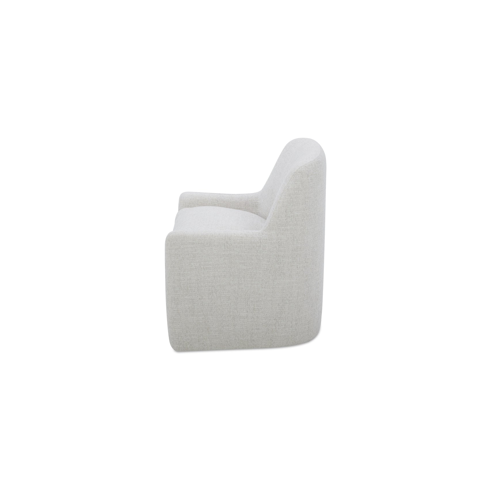 Maisie Flecked Oat Rolling Dining Chair - Ornate Home