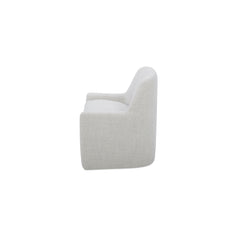 Maisie Flecked Oat Rolling Dining Chair - Ornate Home