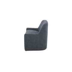 Maisie Slate Blue Rolling Dining Chair - Ornate Home