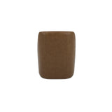 Maisie Tan Rolling Leather Dining Chair - Ornate Home