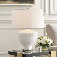 Maisie White Table Lamp - Ornate Home