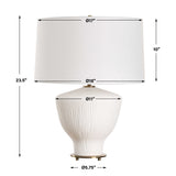 Maisie White Table Lamp - Ornate Home
