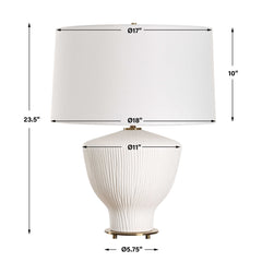 Maisie White Table Lamp - Ornate Home